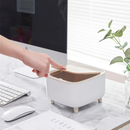 Lixeira de Mesa Luxo com Tampa Clique