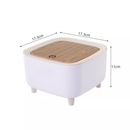 Lixeira de Mesa Luxo com Tampa Clique