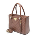 Bolsa Couro Sintético Vegas Forrada com Detalhes e Alça