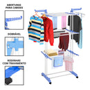 Varal Torre Retrátil 3 Andares com Rodinhas