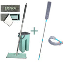 Kit Mop Flat 2 Refis + Espanador Flexível de Microfibra
