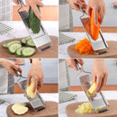 Ralador Manual Multiuso 4 em 1 Fatiador Inox Legumes Queijo