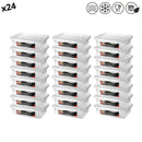 Jogo de potes kit Hermetico Alimentos Marmita Fit c/ Travas