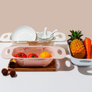 Escorredor De Pia Plástico Ajustável Multiuso Retrátil Com Alça