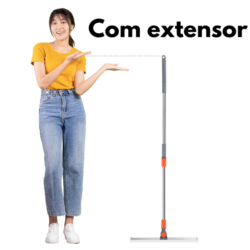 Rodo Mágico Inox Multiuso Silicone Varre e Seca