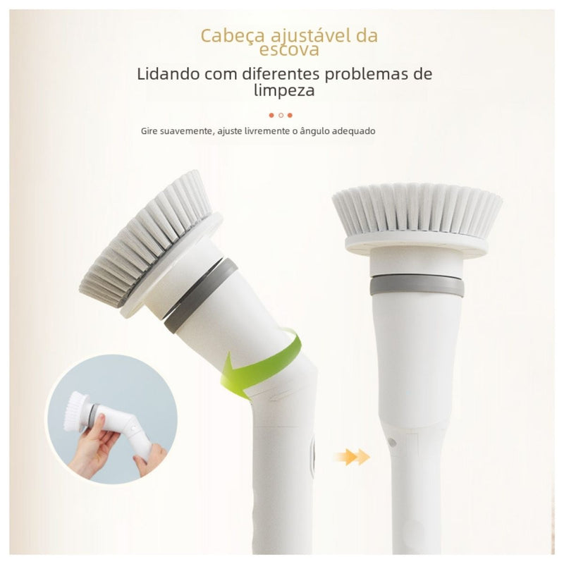 Escova Elétrica 6 em 1 Giratória