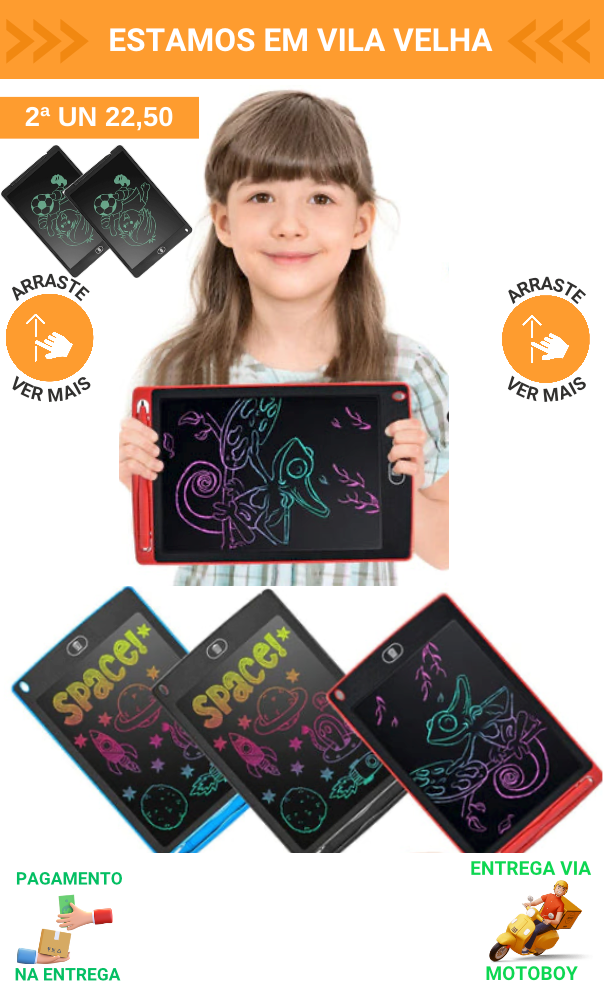 Lousa Magica Infantil Magicpad Digital Tablet + Frete Grátis!