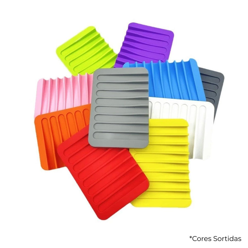 Saboneteira de Silicone com Dreno