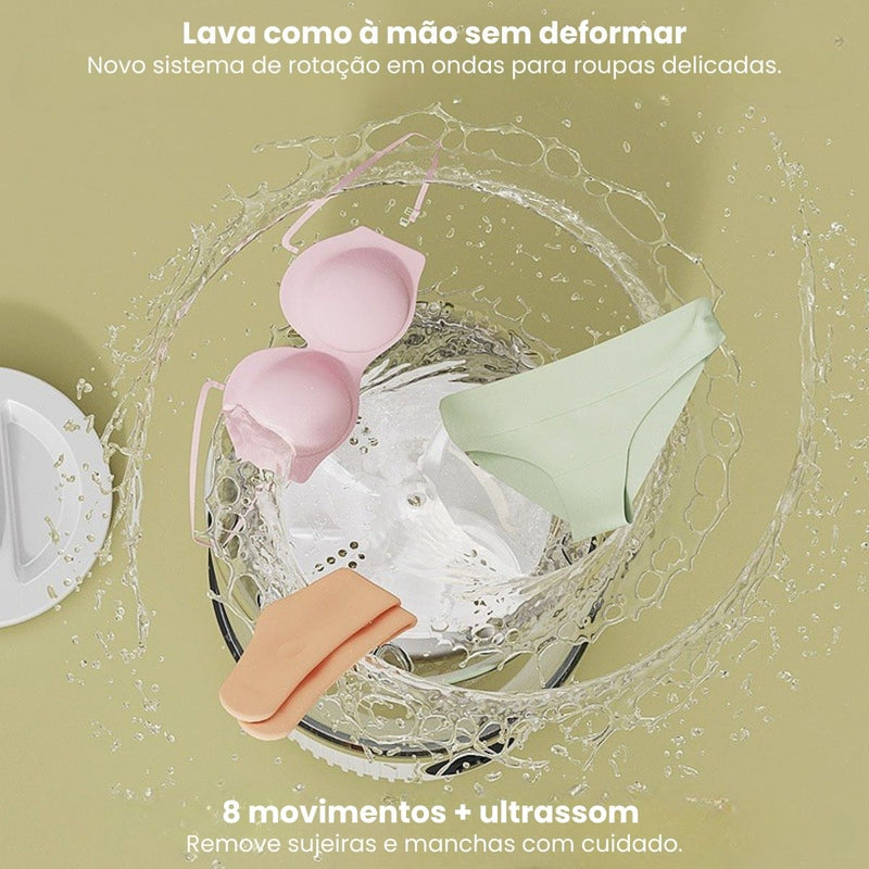 Mini Máquina de Lavar 1 Litro Portátil para Roupa Íntima