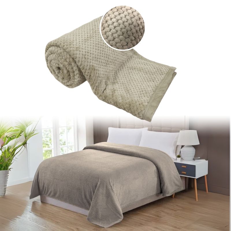 Cobertor Fleece Bold Texturizado Manta