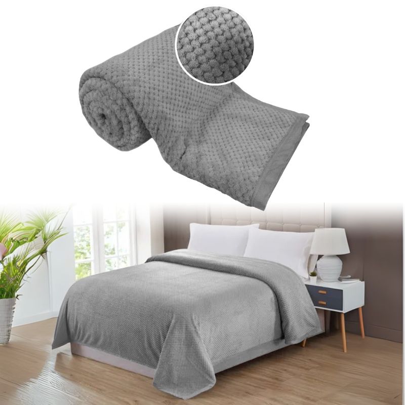 Cobertor Fleece Bold Texturizado Manta
