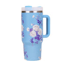 Copo Térmico Florido com Canudo 1200 ml