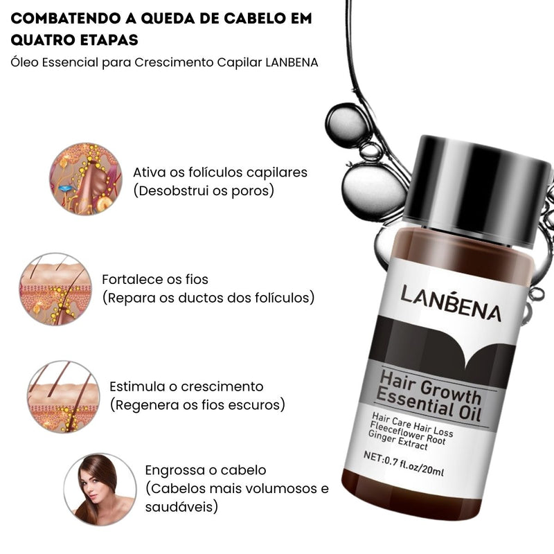 Óleo para Shampoo Lanbena – Fortalece e Reduz a Queda