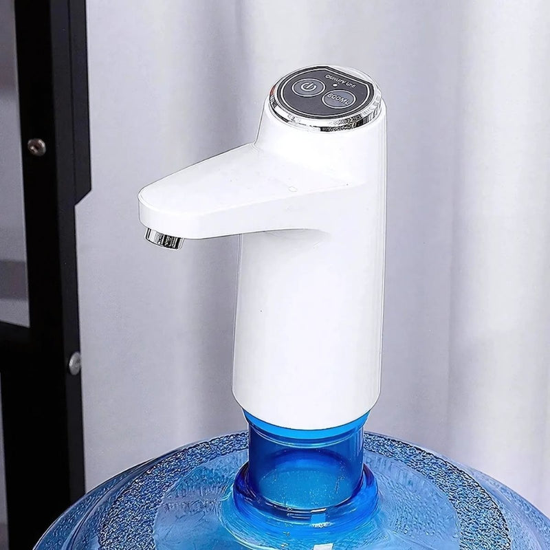 Bomba Elétrica Recarregável para Galão de Água USB – Portátil e Prática