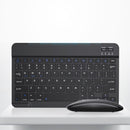 Kit Teclado E Mouse Bluetooth Sem Fio Mini Tablet Celular