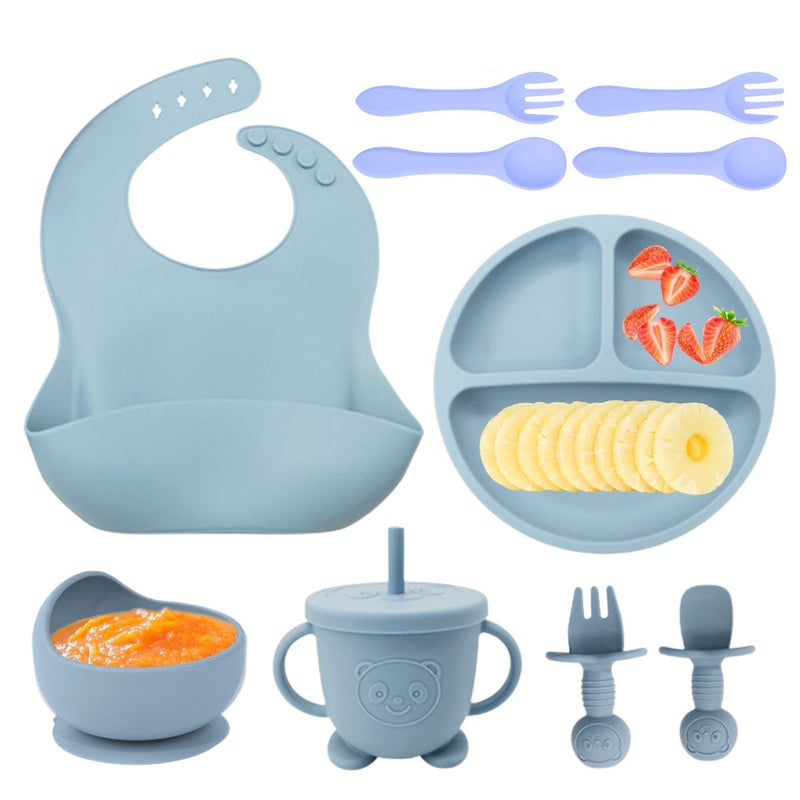 Kit Introdução Alimentar Bebê 10 Pçs Silicone