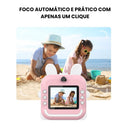 Câmera Infantil com Impressora Térmica - Fotos, Vídeos e Diversão