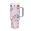 Copo Térmico Florido com Canudo 1200 ml