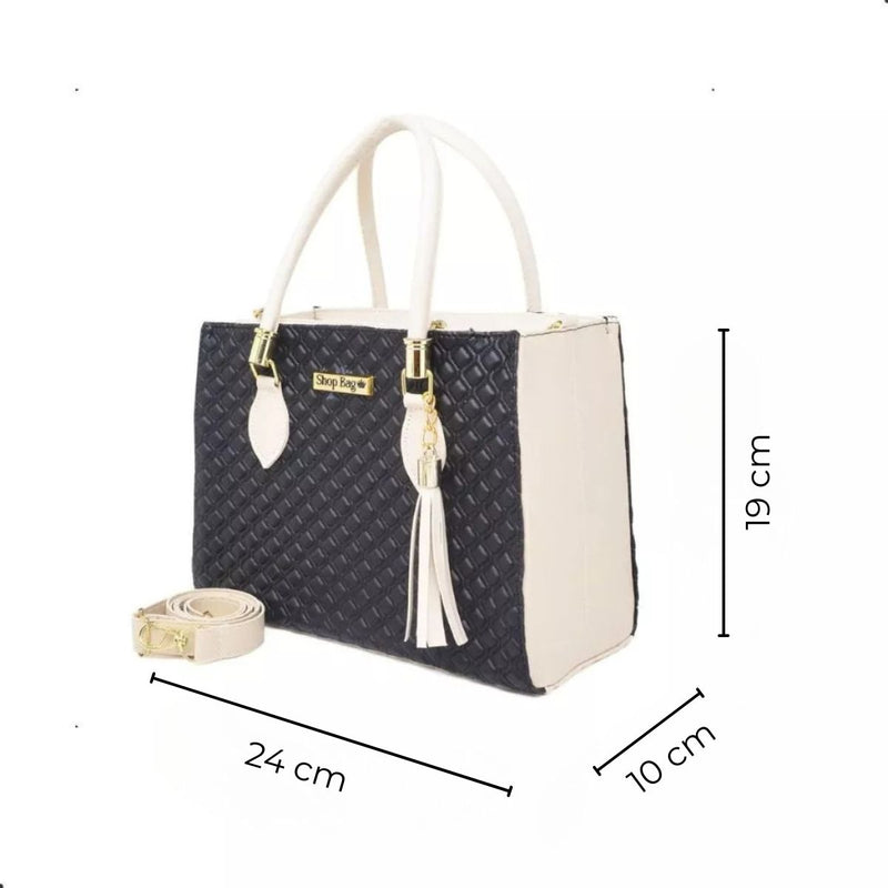 Bolsa Feminina Couro Sintético Forrada Savage com Alça
