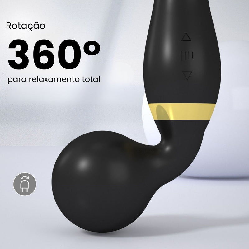 Massageador Portátil à Prova D’Água com 8 Modos de Massagem