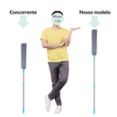 Kit Mop Flat 2 Refis + Espanador Flexível de Microfibra