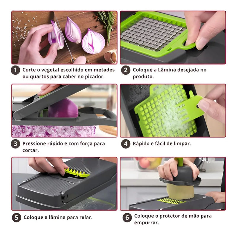 Cortador/ Fatiador   Legumes Ralador Completo