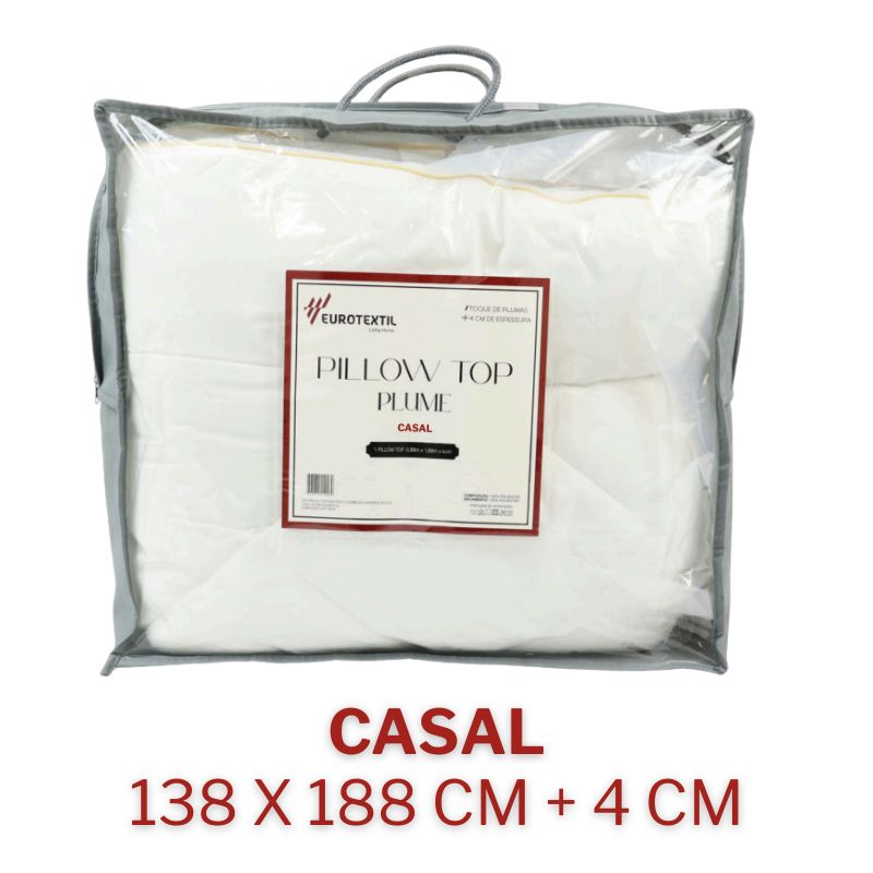 Pillow Top Plume Camada de Conforto Luxo