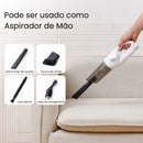 Aspirador de Pó 2 em 1 Recarregável Sem Fio Portátil