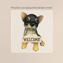 Cães e Gatos Decorativos - Cofres, Porta Canetas e Placa "Bem vindo"