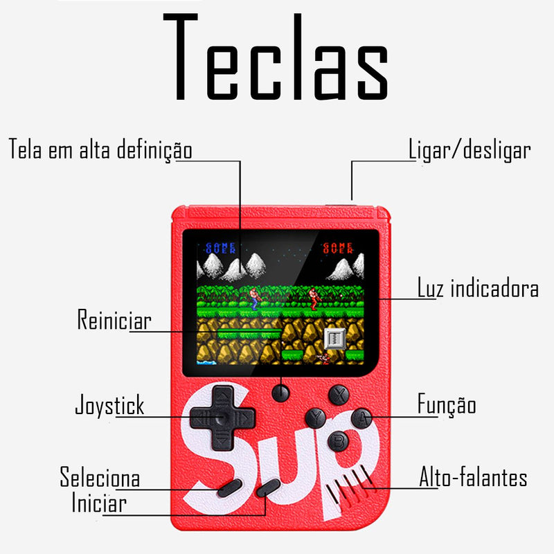 Mini Game Sup + de 400 jogos + Controle Frete Grátis