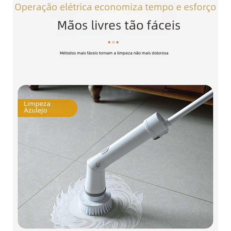 Escova Elétrica 6 em 1 Giratória