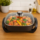 Frigideira com tampa de vidro Eletrica com Grill 1500w