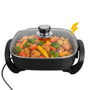 Frigideira com tampa de vidro Eletrica com Grill 1500w