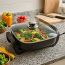 Frigideira com tampa de vidro Eletrica com Grill 1500w