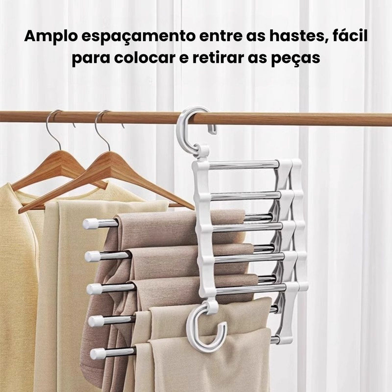 Cabide Organizador Versátil de Calças