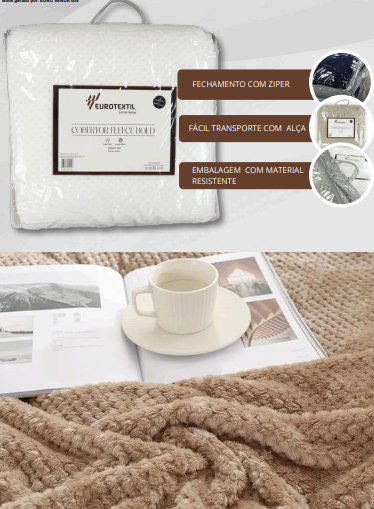 Cobertor Fleece Bold Texturizado Manta
