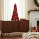 Árvore de Natal Decorativa 50 cm em Fio Metálico – Dourada, Prata, Verde ou Vermelha