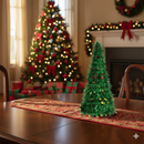 Árvore de Natal Decorativa 50 cm em Fio Metálico – Dourada, Prata, Verde ou Vermelha