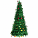 Árvore de Natal Decorativa 50 cm em Fio Metálico – Dourada, Prata, Verde ou Vermelha