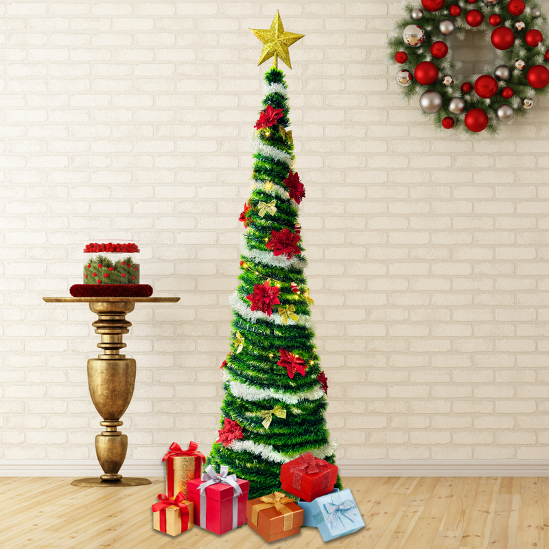 Arvore Natal Dobravel 1 Metro E 80cm Lisa Casa Grande Utz