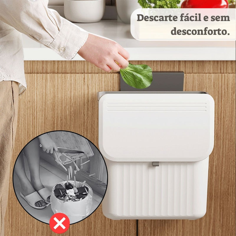 Lixeira Parede com Adesivo