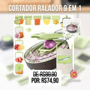 (PROMO GRUPO) Cortador Ralador 9 em 1 Multifunção