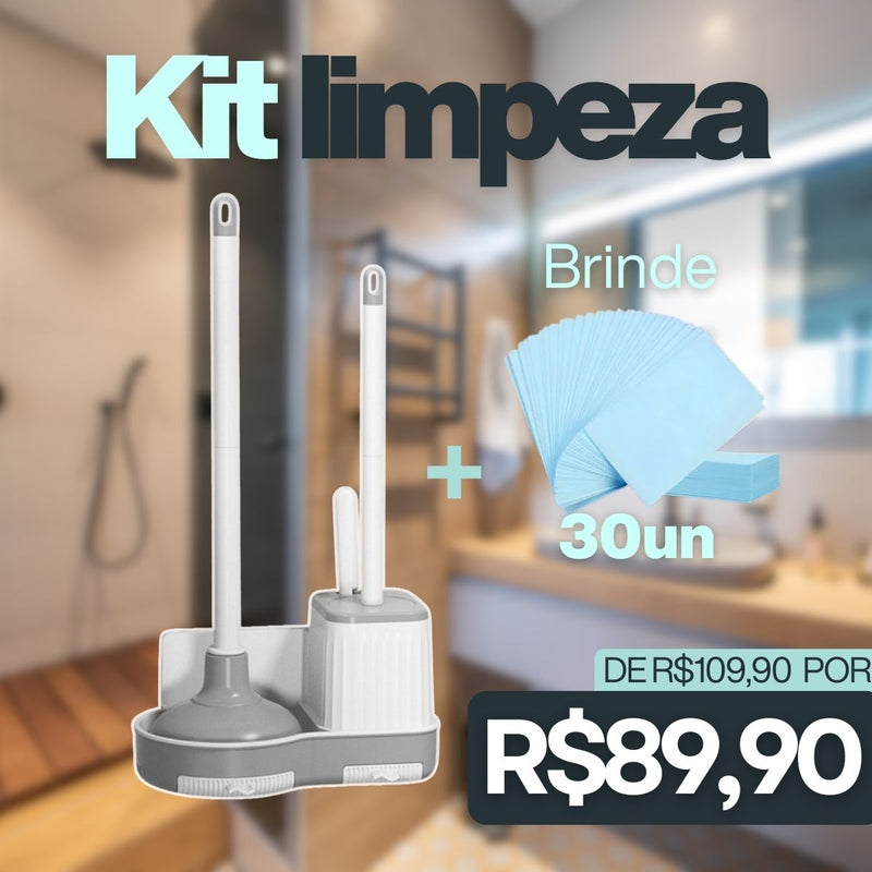 PROMO GRUPO - Kit de Limpeza para Banheiro + BRINDE!