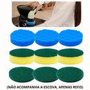 Kit 9 Refis Para Escova Elétrica Esponjas Para Limpeza