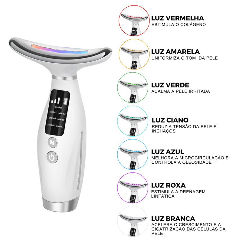 Massageador Facial Rejuvenescedor Vibração Sônica