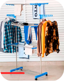 Varal Torre Retrátil 3 Andares com Rodinhas