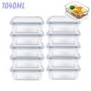 Marmita Hermética de Vidro Micro-ondas e Congelador