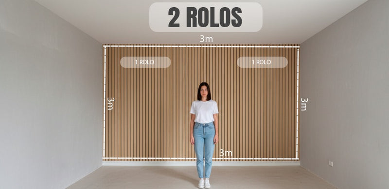 Papel de Parede Adesivo Ripado
