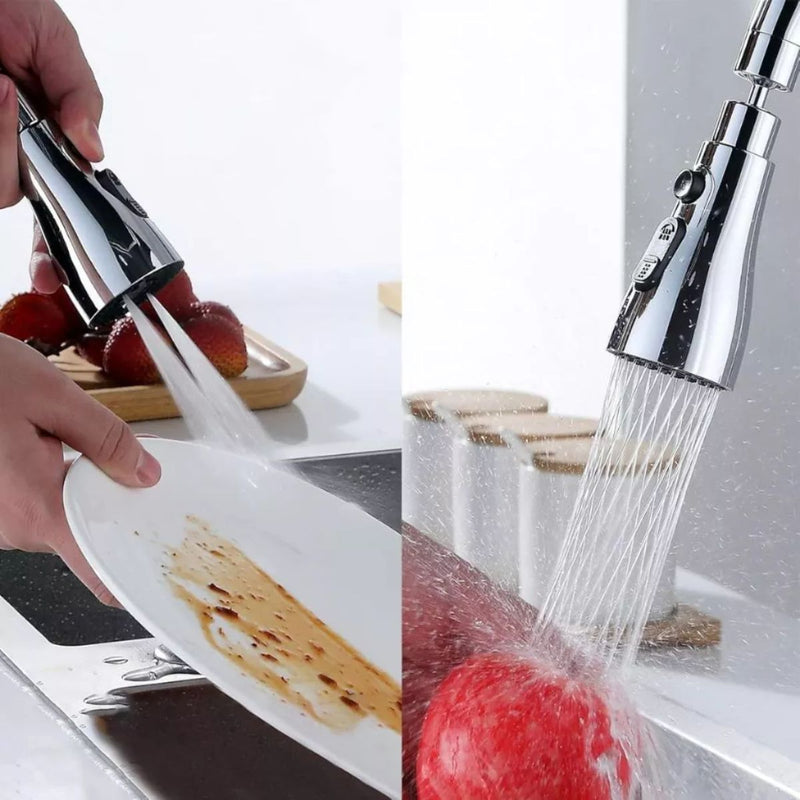 Arejador Bico Universal Para Torneira De Cozinha Prata