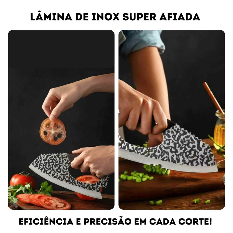 Cutelo churrasco inox cabo king